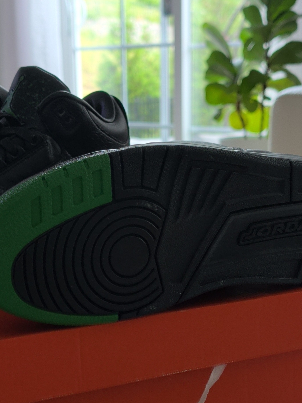 Custom Nike Jordan 3's Men’s Black and Green Low-Top Sneakers - Picture 7 of 14